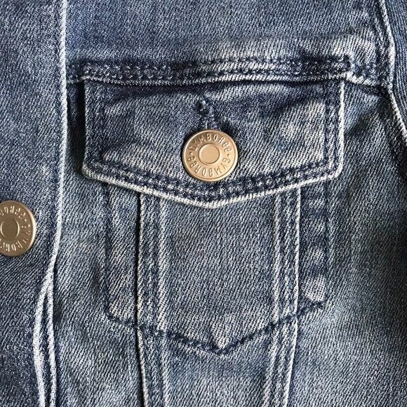NWT Gymboree jean jacket girls S 5 6 blue denim pockets button down NEW - Picture 4 of 10